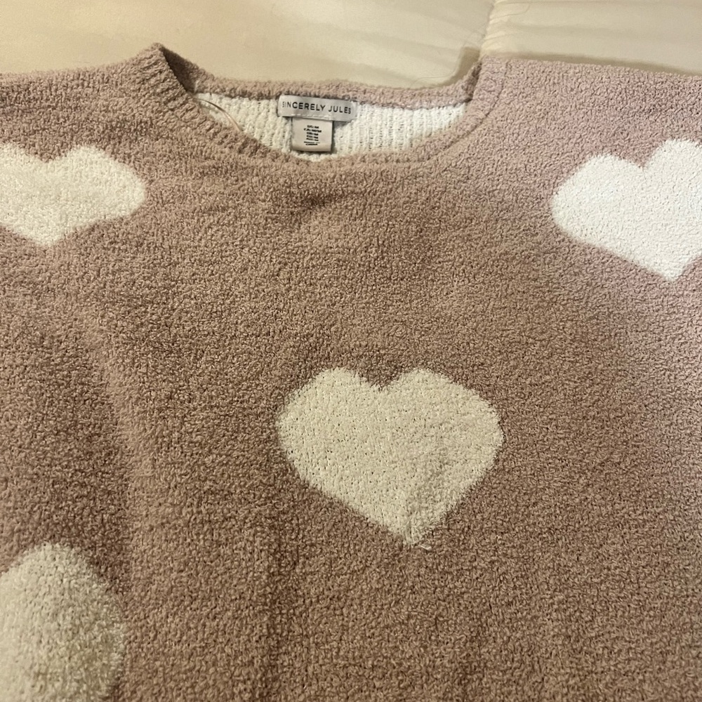Two piece set women’s pajamas soft Sherpa material